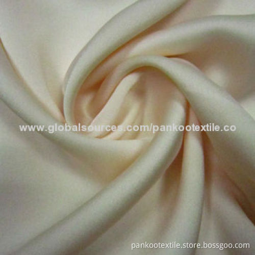 50D*100D poly satin chiffon, 279*104 inches, 100GSM weight for wedding dress and garments